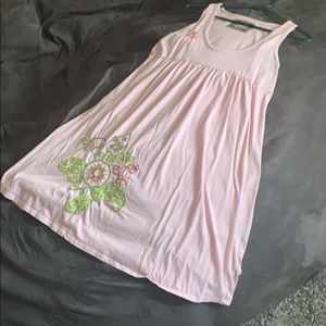 Live with love dress embroidered